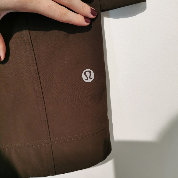 Lululemon s6 apres yoga brown pink long jacket - Picture 3 of 13